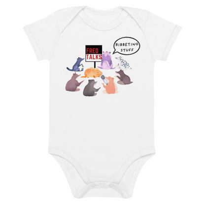 Animal-Themed Baby Onesie in White