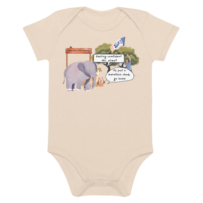 Animal Marathon Designed Natural Organic Baby Bodysuit