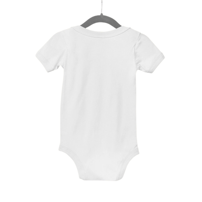 Back View Baby Bodysuit in White