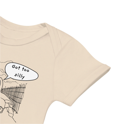 Sleeve of a Silly Goose Natural Organic Baby Bodysuit